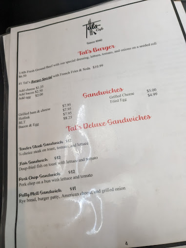 Menu Tals Cafe - 26