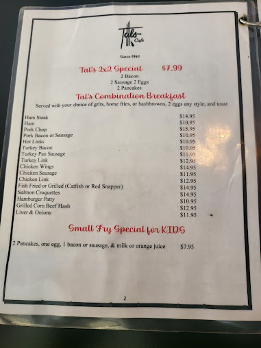 Menu Tals Cafe - 27