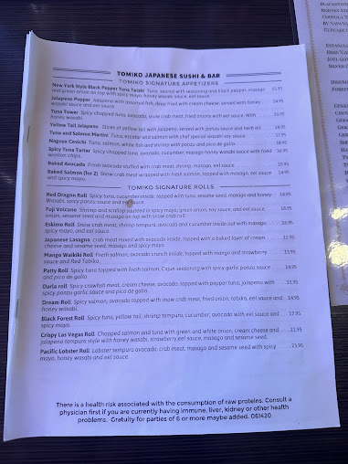 Menu Tamikos Japanese - 22