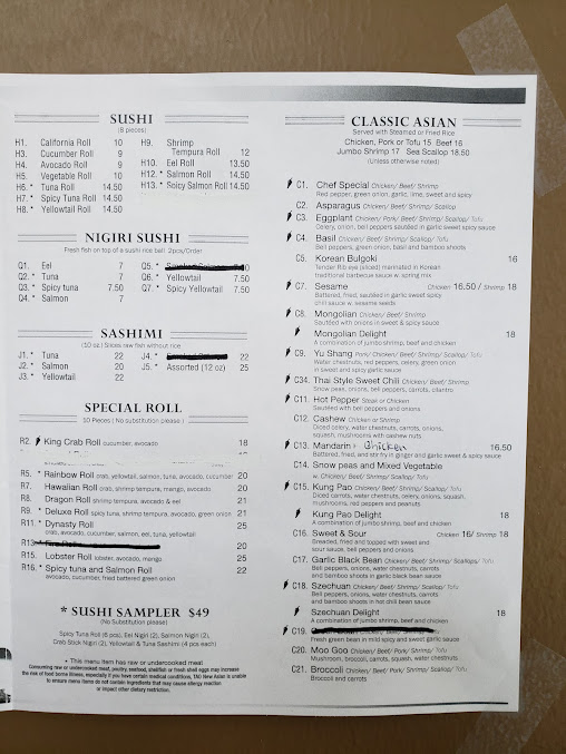Menu Tao New Asian - 23
