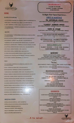 Menu Tapas Del Lago - 22
