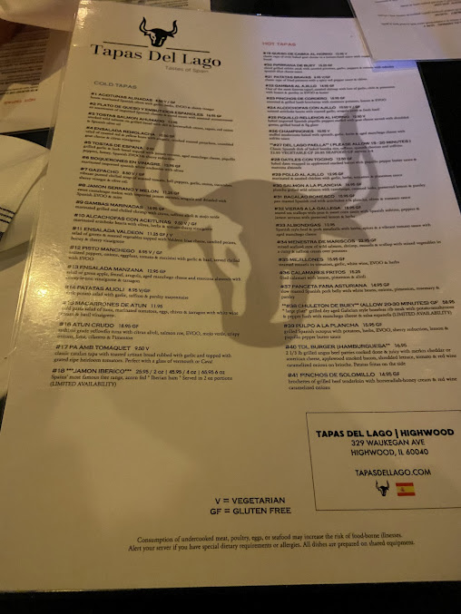 Menu Tapas Del Lago - 24