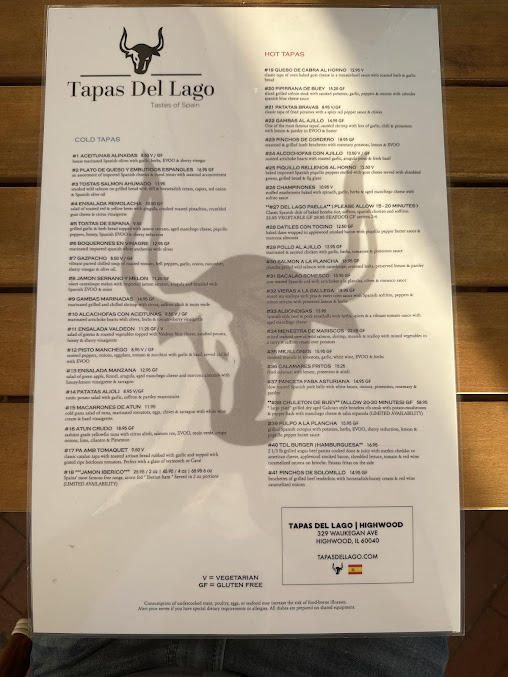 Menu Tapas Del Lago - 25