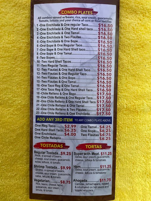 Menu Taqueria El Carnaval - 24