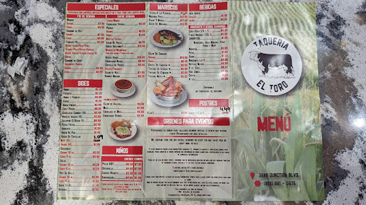 Menu Taqueria El Toro - 22