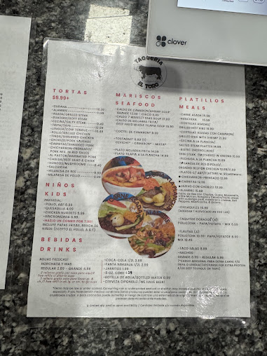 Menu Taqueria El Toro - 25