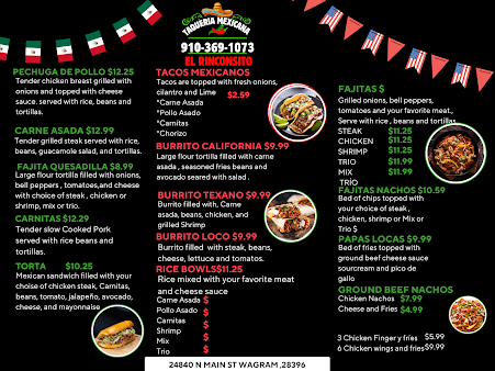 Menu Taqueria Mexicana El Rinconsito - 21