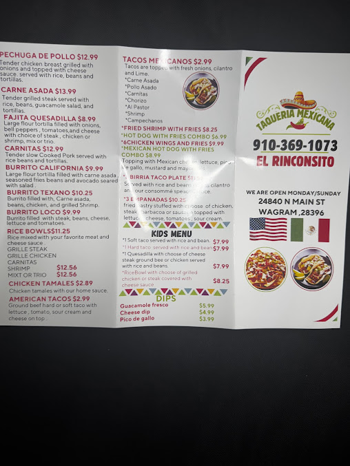 Menu Taqueria Mexicana El Rinconsito - 22