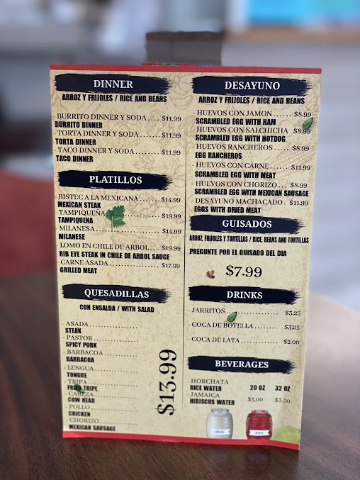 Menu Taqueria Mi Lindo Mexico - 20