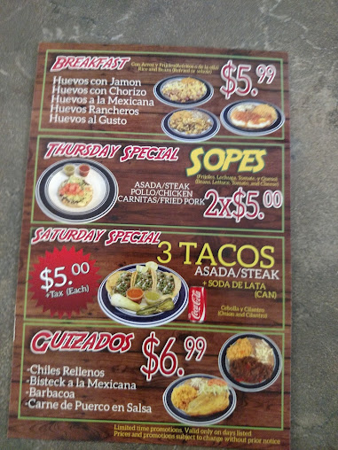 Menu Taqueria Mi Lindo Mexico - 26