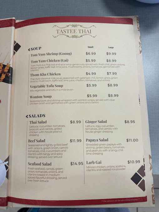 Menu Tastee Thai - 20