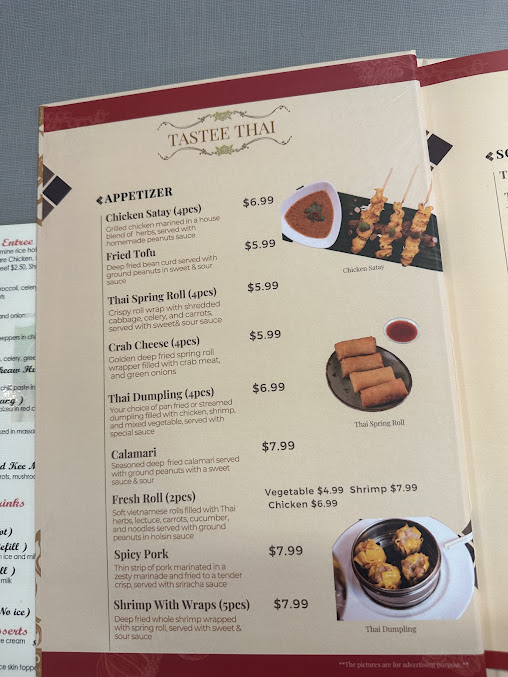 Menu Tastee Thai - 26