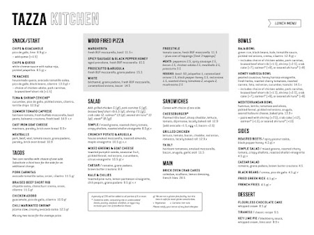 Menu Tazza Kitchen Village District - 20