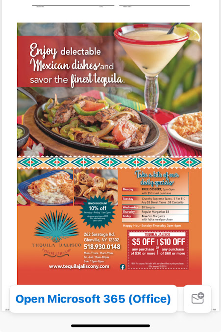 Menu Tequila Jalisco Mexican Restaurant - 23