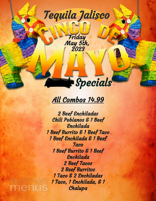 Menu Tequila Jalisco Mexican Restaurant - 27