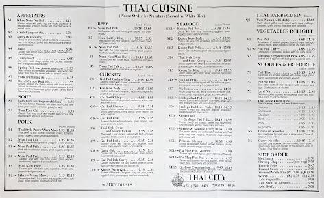 Menu Thai City - 20