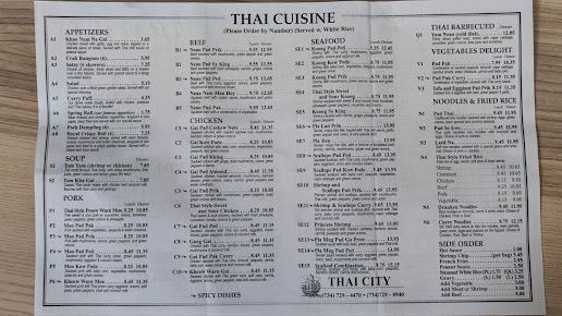Menu Thai City - 23