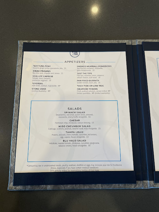 Menu The Blu Halo - 22