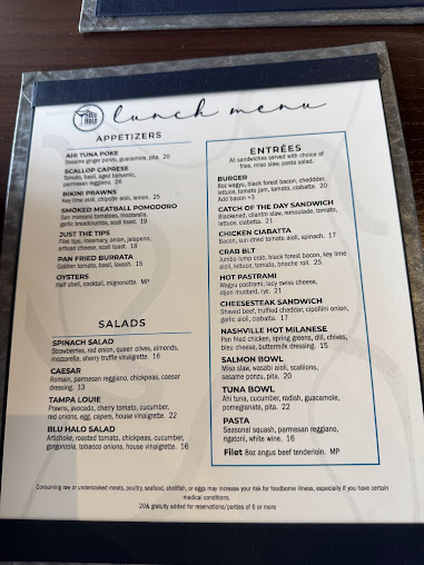 Menu The Blu Halo - 28