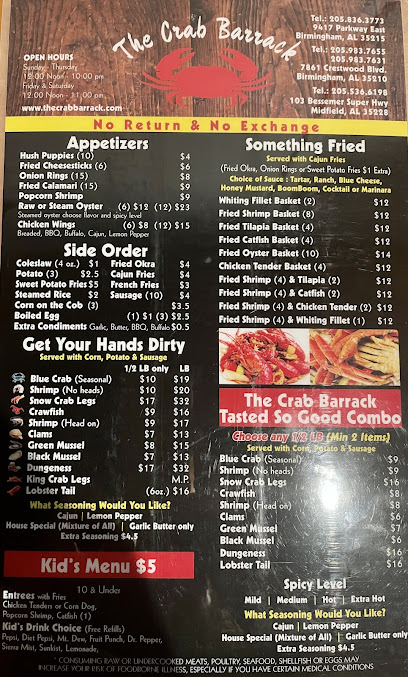 Menu The Crab Barrack - 23