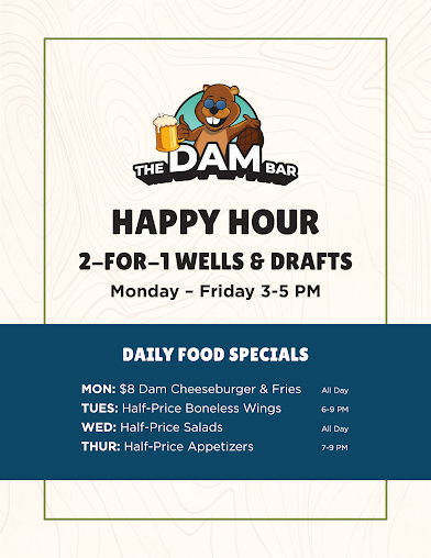 Menu The Dam Bar Grill - 14