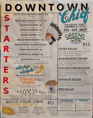 Menu The Downtown Chief - 23