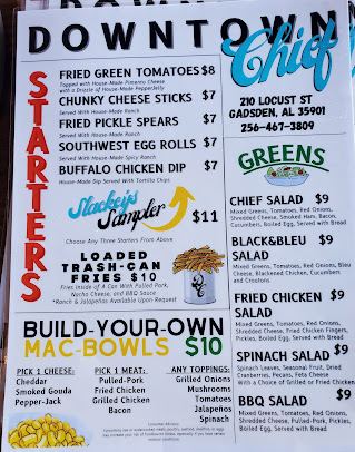 Menu The Downtown Chief - 29