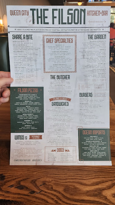 Menu The Filson Queen City Kitchen And Bar - 22