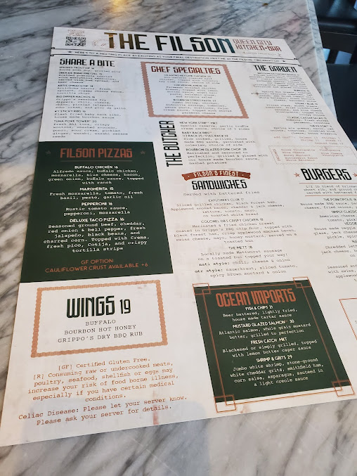Menu The Filson Queen City Kitchen And Bar - 24