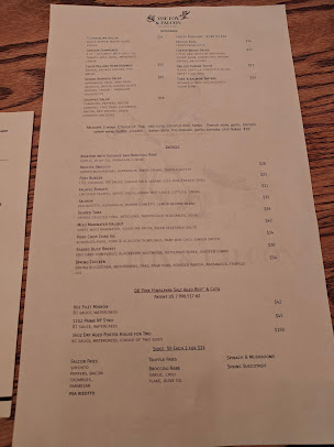 Menu The Fox Falcon By David Burke - 21