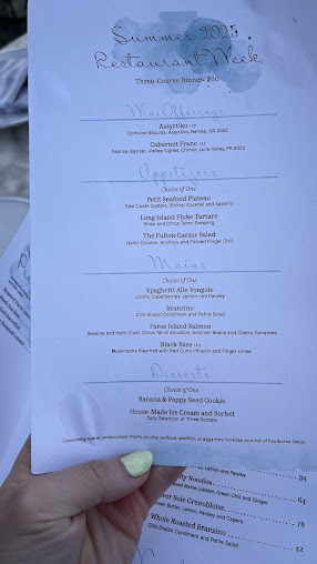 Menu The Fulton By Jean-Georges - 22