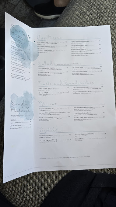 Menu The Fulton By Jean-Georges - 24