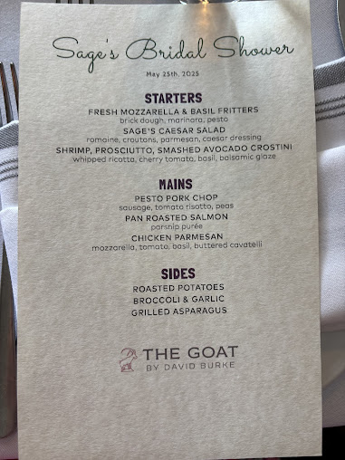 Menu The Goat By David Burke - 21