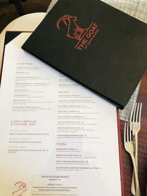 Menu The Goat By David Burke - 24