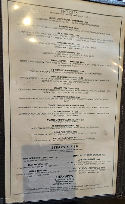 Menu The High Bridge House - 21