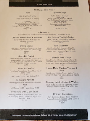 Menu The High Bridge House - 22