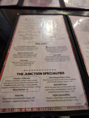 Menu The Junction On Route 36 - 25