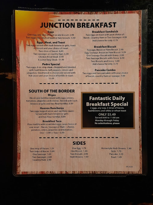 Menu The Junction On Route 36 - 26