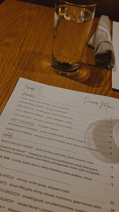 Menu The Mill Raleigh - 28