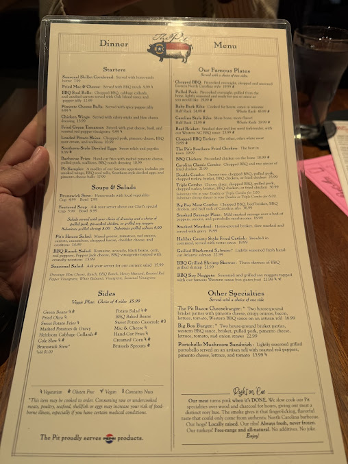 Menu The Pit Authentic Barbecue - 20