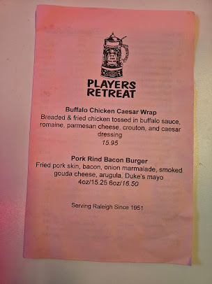 Menu The Players Retreat - 21