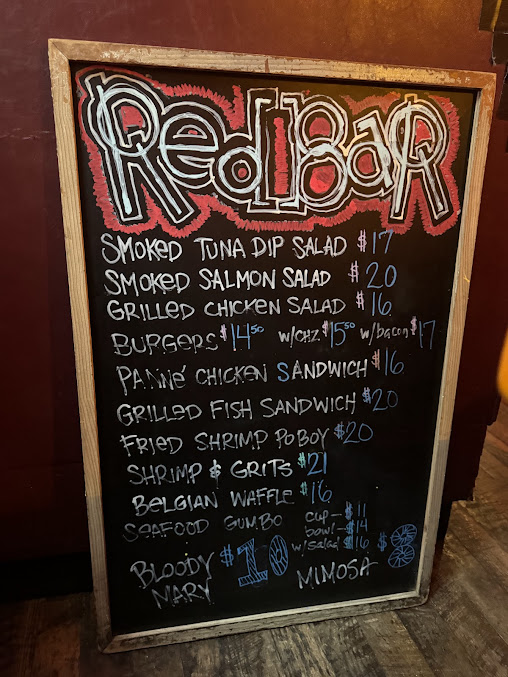 Menu The Red Bar - 25