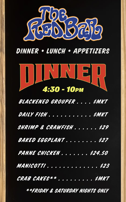 Menu The Red Bar - 29