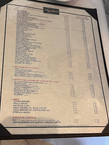 Menu The Signature Prime Steak & Seafood - 26