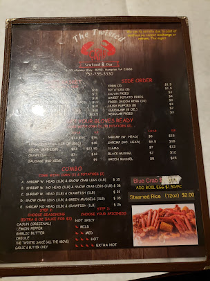 Menu The Twisted Crab Hampton - 26