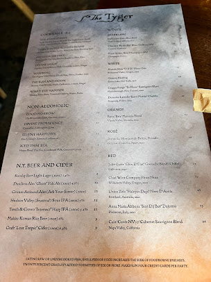 Menu The Tyger - 20