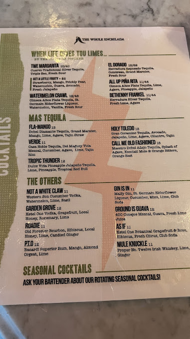 Menu The Whole Enchilada - 24