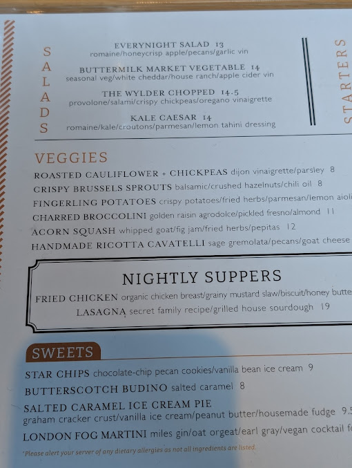 Menu The Wylder - 22