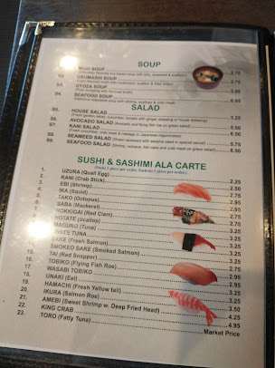 Menu Tokyo Japanese Steak House Sushi Bar - 22