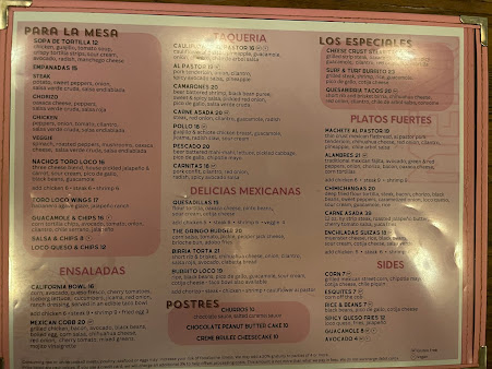 Menu Toro Loco - 21